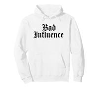 Scritte Divertenti - Felpa Bad Influence - Stile Gotico Felpa con Cappuccio
