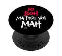 Scritte Divertenti - Io Boh Ma Pure Voi Mah Frasi Simpatiche PopSockets PopGrip Adesivo