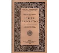 Scritti precritici Kant, Immanuel