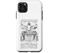 Scrittore Autore Romanziere Vitruviano Uomo Leonardo Da Vinci Libro Custodia per iPhone 11 Pro Max