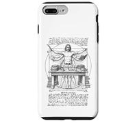 Scrittore Autore Romanziere Vitruviano Uomo Leonardo Da Vinci Libro Custodia per iPhone 7 Plus/8 Plus