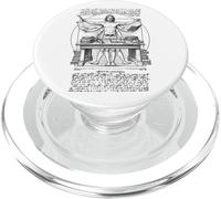 Scrittore Autore Romanziere Vitruviano Uomo Leonardo Da Vinci Libro PopSockets PopGrip per MagSafe