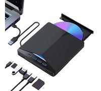 Scrittore CD DVD RW esterno USB 3.0 Type-C 7 in 1 Plug-and-Play ad alta velocità per Windows 11/10/8/7/Linux/OS