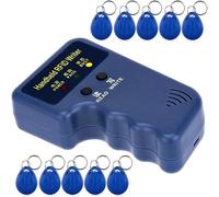Scrittore del Lettore di RFID, Scrittore Astuto Tenuto in Mano del Lettore Della Catena Portachiavi di 125khz RFID, Copiatore, Compreso le Carte Chiave Scrivibili T5577 10pcs per il keyfob (2#key)