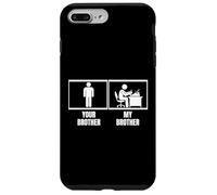 Scrittore divertente con scritta "Author Your Brother My Brother Sister Custodia per iPhone 7 Plus/8 Plus