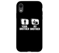 Scrittore divertente con scritta "Author Your Brother My Brother Sister Custodia per iPhone XR