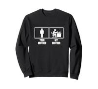 Scrittore divertente con scritta "Author Your Brother My Brother Sister Felpa