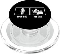 Scrittore divertente con scritta "Author Your Dad My Dad Daughter Son" PopSockets PopGrip per MagSafe