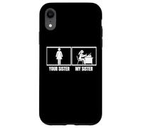 Scrittore divertente con scritta "Author Your Sister My Sister Brother Custodia per iPhone XR