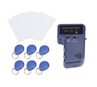 Scrittore lettore RFID, 125KHz 5W Lettore di carte chiave portatile palmare Duplicatore Copiatrice ID card Reader Writer Programmatore con 6 portachiavi/6 carte