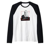 Scrittore Russo Leo Tolstoy con autografo Maglia con Maniche Raglan