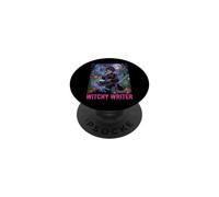 Scrittore Strega Macchina da scrivere Autore Romanziere Autore Spettrale Spaventoso PopSockets PopGrip Adesivo