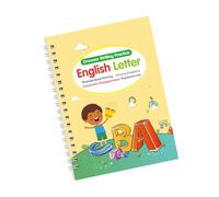 Scrittura a mano magica libro di esercizi, arte, disegno, operazioni matematiche, lettere e numeri, libro di lavoro per bambini in età prescolare, esercizi di scrittura a mano inglese per bambini