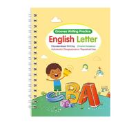 Scrittura a mano magica libro di esercizi, arte, disegno, operazioni matematiche, lettere e numeri, libro di lavoro per bambini in età prescolare, libro di copie per imparare la lingua inglese