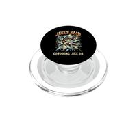 Scrittura basata sulla fede per pescatori di spigole PopSockets PopGrip per MagSafe
