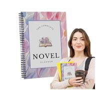 Scrittura di romanzo Planner - romanzo Planner for Writers, Daily Writer Writing Scheme 8.27x5.51x0.2 pollici | Libro di lavoro strutturato del programma di narrativa