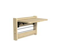 Scrivala per laptop galleggiante ， scrivania murale piega verso il basso ， pranzo cucina montato a parete ， tavolo pieghevole per lavanderia ， salvare spazio, sano e insipido, bello e pratico (acero,