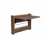 Scrivala per laptop galleggiante ， scrivania murale piega verso il basso ， pranzo cucina montato a parete ， tavolo pieghevole per lavanderia ， salvare spazio, sano e insipido, bello e pratico (noce,