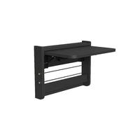 Scrivala per laptop galleggiante ， scrivania murale piega verso il basso ， pranzo cucina montato a parete ， tavolo pieghevole per lavanderia ， salvare spazio, sano e insipido, bello e pratico (nero,