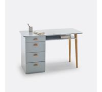 Scrivania 4 cassetti JIMI Grigio TU