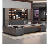 Scrivania amministrativa per computer da 70,9"/78,74", una scrivania moderna, semplice e lussuosa a forma di L per dirigenti, manager e presidenti, utilizzata in soggiorno, studio e ufficio.