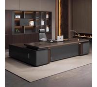 Scrivania amministrativa per computer da 70,9"/78,74", una scrivania moderna, semplice e lussuosa a forma di L per dirigenti, manager e presidenti, utilizzata in soggiorno, studio e ufficio.