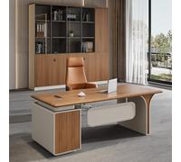 Scrivania amministrativa rettangolare Deluxe - Scrivania per computer in legno massello spaziosa da 63/70,9", postazione di lavoro amministrativa moderna e semplice (adatta per ufficio/studio).