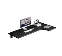 Scrivania angolare a forma di L per casa e ufficio, tavolo galleggiante per laptop, scrivania pieghevole per studio per camera da letto, bagno o balcone postazione di lavoro