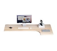 Scrivania angolare a forma di L per casa e ufficio, tavolo pieghevole per laptop, scrivania da studio per camera da letto, bagno o balcone