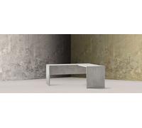 Scrivania angolare ad angolo DESTRO H76 L180 P169 Cm colore Cemento 6301k Sarmog