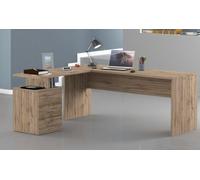 Scrivania angolare design moderno rovere - New Selina