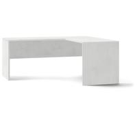 Scrivania angolare destro bianca Scrivanie ufficio studio italia 76x160x150 cm