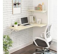 Scrivania angolare per computer, scrivania pieghevole in legno da parete, semplice scrivania per studio, design pieghevole, tavolo pieghevole per uffici, camere da letto, sale studio, ristoranti.
