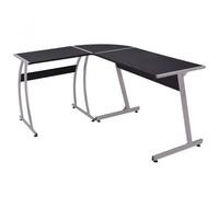 Scrivania angolare VidaXL a forma di L Nera