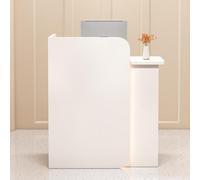 Scrivania anteriore per reception con cassetto bloccabile, tavolo per cassa angolare per pagamenti al dettaglio Scrivania per computer per supermercato Minimarket Hotel Bar Shop