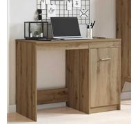 Scrivania Artisan Rovere 100 x 50 x 76 cm, robusto legno tavolo da ufficio con spazio di archiviazione, ideale per casa ufficio e lavoro informatico, mobile durevole