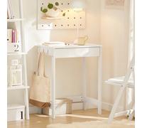 Scrivania bianca con cassetti Tavolo Cosmetici Legno FWT43-N Scrivania Pieghevole Scrivania Pieghevole Salvaspazio Tavolo da Conferenza Pieghevole Scrivania Salvaspazio Scrivania a Scomparsa Scrivania