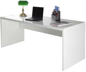 SCRIVANIA BIANCA LACCATA ELEGANTE KIT UFFICIO STUDIO MODERNA SR6132 L180h73p69