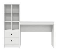 Scrivania Bianco Legno Ing. Monstera Design Compatto Funzionale 2 in 1