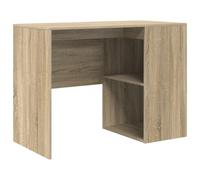 Scrivania Burdeos 2 Compartimenti Aperti Rovere 73,5x102x50 Cm vitaXL