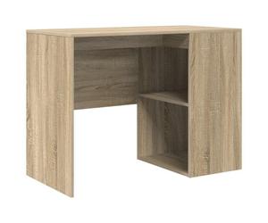 Scrivania Burdeos 2 Compartimenti Aperti Rovere 73,5x102x50 Cm vitaXL