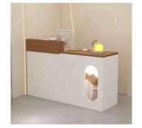 Scrivania compatta con cassetto bloccabile, ideale per piccoli spazi, bancone per saloni di bellezza, uffici e cliniche (dimensioni: 110 x 49,8 x 104,9 cm)