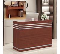 Scrivania compatta con cassetto bloccabile, ideale per ufficio, salone di bellezza e check-out al dettaglio in piccoli spazi