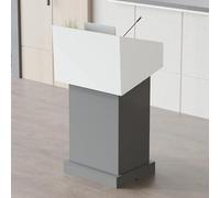 Scrivania compatta con cassetto chiudibile a chiave e guardrail soluzione salvaspazio per casa e ufficio per la vendita al dettaglio, ripiani rimovibili e foro per la gestione dei cavi