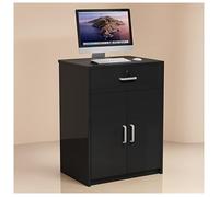 Scrivania compatta da 16 mm di spessore con guide silenziose a tre sezioni con porta a battente idraulica Soft Close Anti pizzico Protezione moderna per ufficio