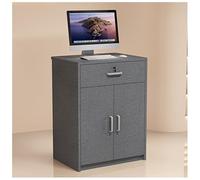 Scrivania compatta per reception, spessore 16 mm, con guide silenziose, cerniere a tre sezioni, porta a chiusura ammortizzata idraulica, protezione anti pizzico, mobili da ufficio moderni