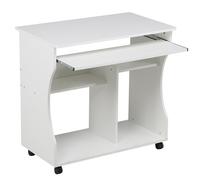 Scrivania Computer Porta PC Tavolo per Studio Ufficio Cameretta Mobile 4 Rotelle