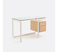 Scrivania con 2 cassetti, Tolora Beige TU