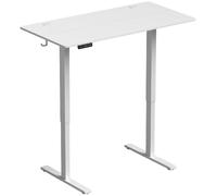Scrivania con Altezza Regolabile Moderna 120x60x72-118 cm Bianco DecHome
