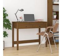 Scrivania con Cassetti Ambra 100x50x78 cm in Legno Massello Pino - da Ufficio Moderna con 2 Cassetti, Scrivania per Computer Robusta per Casa e Studio, Design Elegante e Spaziosa